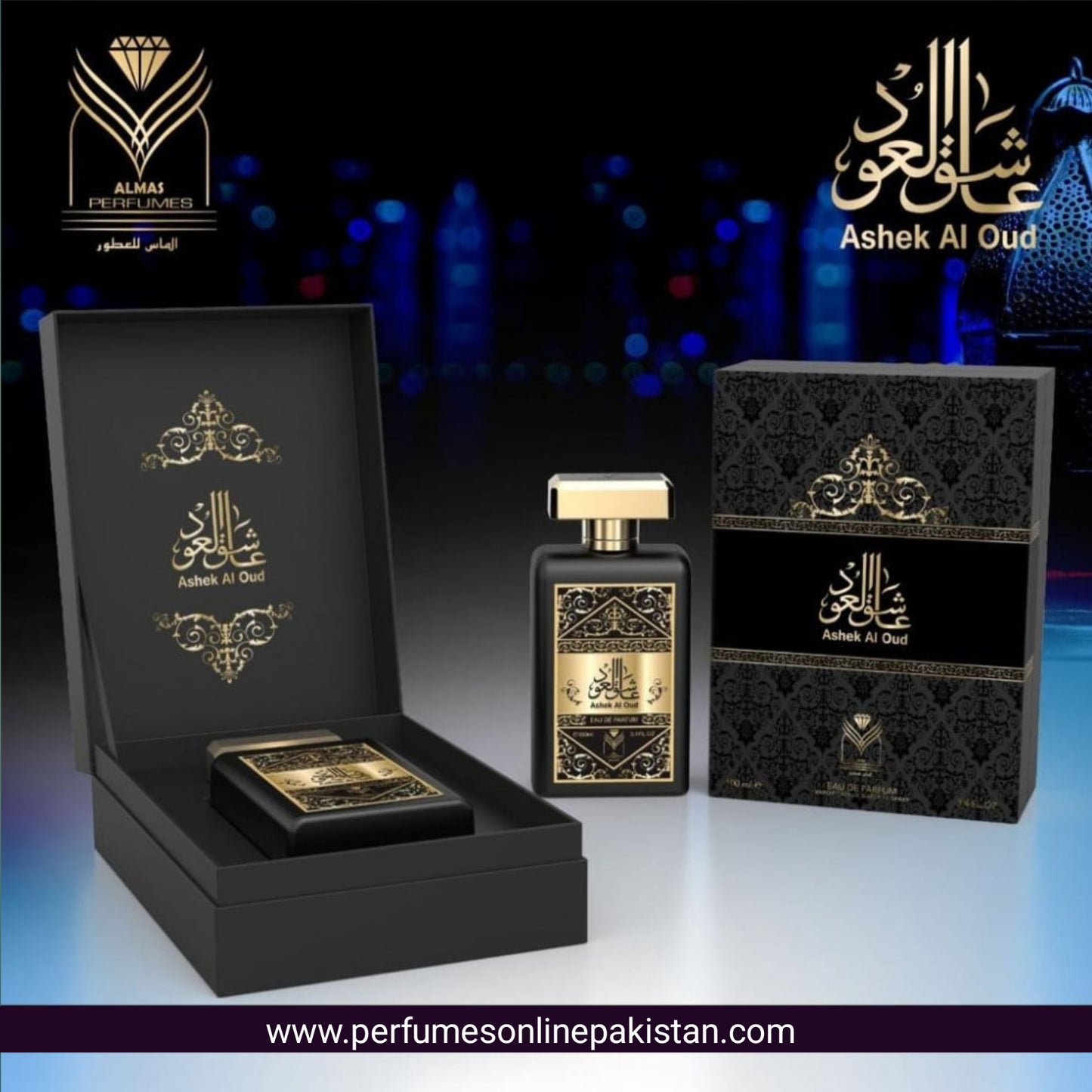 Ashiq Al Oud Perfume Spray 100ML - Almas Perfumes